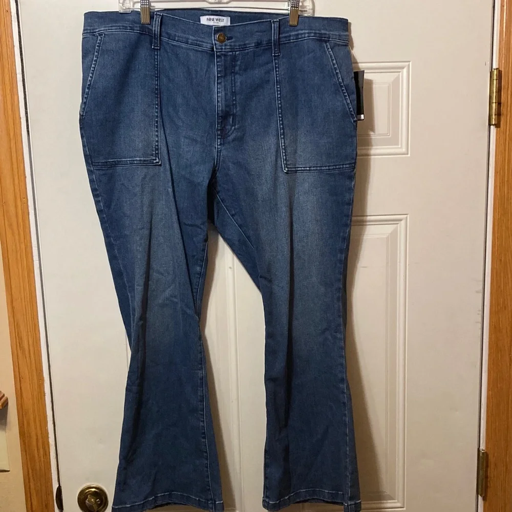 Nine West Dark Blue‎ Denim Jeans 16W NWT
